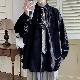 シャツファッションカジュアル韓国ファッション オシャレ 服長袖一般一般折り襟シングルブレストプリントアルファベットプリント