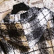 カーディガン ファッション カジュアル 韓国ファッション オシャレ 服 春秋 秋冬 ポリエステル 長袖 一般 一般 フード付き ボタン ボタン チェック柄 配色