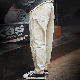 魅力を徹底解剖 パンツ ストリート系 ファッション カジュアル ウォッシュド ストレート マルチポケット メンズ パンツ
