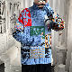 目を奪われる セーター ファッション カジュアル レトロ 配色 チェック柄 プリント ハイネック 秋冬 メンズ セーター