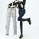 デニムパンツ定番韓国ファッション オシャレ 服ファッションポケット付きハイウエストアンクル丈（9分丈）ロング丈無地防寒