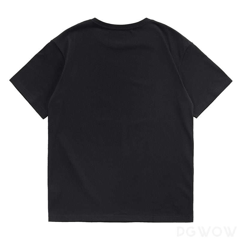 【Designer Pick】Tシャツ・POLOシャツ シンプル 韓国ファッション オシャレ 服 夏 服 コットン 半袖 一般 ラウンドネック ポケット付き 無地