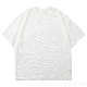 【Designer Pick】Tシャツ・POLOシャツ シンプル 韓国ファッション オシャレ 服 夏 服 コットン 半袖 一般 ラウンドネック 透かし編み 無地