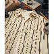 【Designer Pick】シャツ ファッション カジュアル 韓国ファッション オシャレ 服 シンプル 春夏 メンズ コットン 半袖 一般 一般 折り襟 シングルブレスト ボタン ストライプ柄