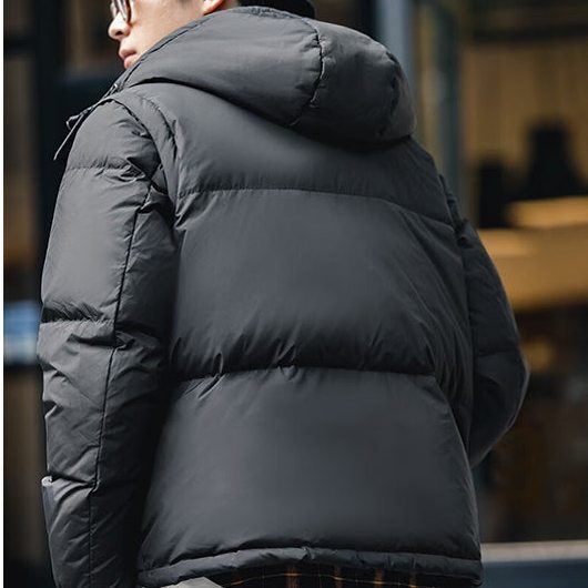 【Designer Pick】ジャケット シンプル ファッション カジュアル 韓国ファッション オシャレ 服 ナチュラル 冬  服 メンズ ポリエステル 長袖 一般 一般 フード付き プルオーバー なし 無地