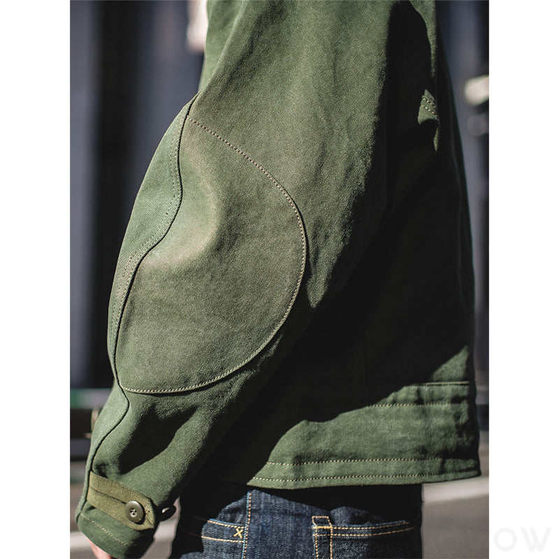 【Designer Pick】ジャケット シンプル ファッション カジュアル レトロ 韓国ファッション オシャレ 服 秋冬 メンズ その他 長袖 一般 一般 スタンドネック シングルブレスト ストラップ ボタン ポケット付き 無地