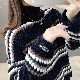 セーター・カットソーカジュアル韓国ファッション オシャレ 服シンプルファッション長袖一般ハイネック切り替え配色