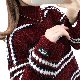 セーター・カットソーカジュアル韓国ファッション オシャレ 服シンプルファッション長袖一般ハイネック切り替え配色