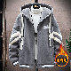 綿コート・ダウンジャケットファッションストリート系韓国ファッション オシャレ 服長袖一般一般フード付きジッパー切り替えプリントアルファベット配色プリント
