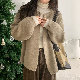 シャツカーディガン シンプル ファッション カジュアル 韓国ファッション オシャレ 服 秋冬 ニット 長袖 一般 一般 ラウンドネック ボタン なし 無地 着痩せ効果