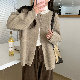 シャツカーディガン シンプル ファッション カジュアル 韓国ファッション オシャレ 服 秋冬 ニット 長袖 一般 一般 ラウンドネック ボタン なし 無地 着痩せ効果