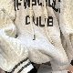 パーカー・トレーナー カジュアル 一般 秋冬 プリント ニット フード付き 着痩せ効果 アルファベット プルオーバー 配色 ファッション 長袖 シンプル 一般 韓国ファッション オシャレ 服