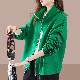 ジャケットシンプル韓国ファッション オシャレ 服大きめのサイズ感レディース長袖一般一般スタンドネックプルオーバーなしアルファベットクローズドバックビックシルエット骨格ナチュラルスタイルアップ休日耐久性